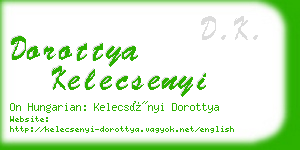 dorottya kelecsenyi business card